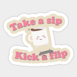 Kickflip Hot Chocolate Sticker